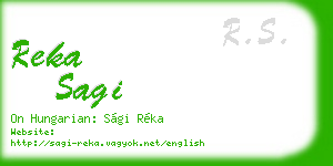 reka sagi business card