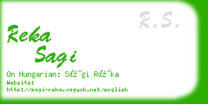 reka sagi business card